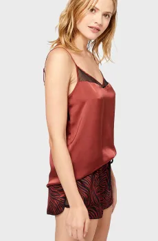 Женский бордовый топ GROOVE Бордовый S Etam 6509716