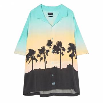 Cropp - Сорочка з суцільним принтом - світло-помаранчевий