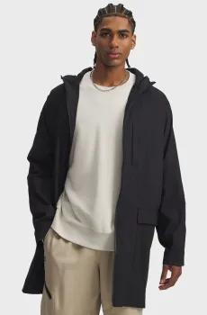 Мужская черная ветровка UA Unstoppable Txt Long Jkt Черный XL Under Armour 6008870-001