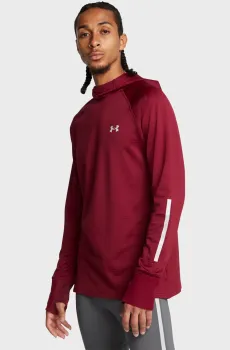 Мужское бордовое худи UA LAUNCH ELITE CW BALACLAVA HOODY Бордовый L Under Armour 1386675-625