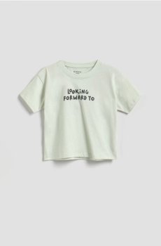Reserved - Бавовняна футболка - блідо-зелений - 911HR-07X
