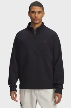 Мужская черная спортивная кофта UA Unstoppable Flc Half Zip Черный L Under Armour 6003868-001
