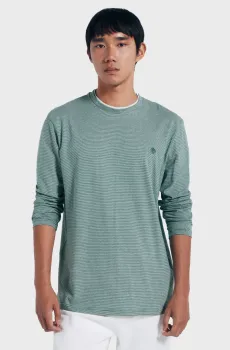 Мужской мятный лонгслив Ментоловый M SPRINGFIELD 8832427