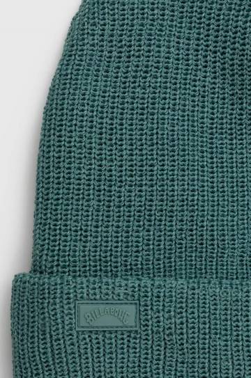 Шапка Billabong цвет зелёный из толстого трикотажа Шапка Billabong цвет зелёный из толстого трикотажа