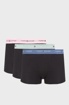 Мужские черные боксеры (3 шт) TRUNK WB Черный XXL Tommy Hilfiger UM0UM03890