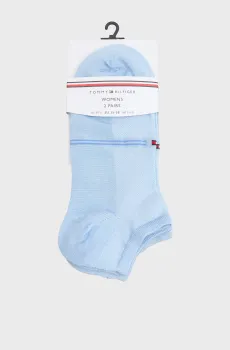 Женские голубые носки (2 пары) SNEAKER MESH Голубой 35-38 Tommy Hilfiger 701238778