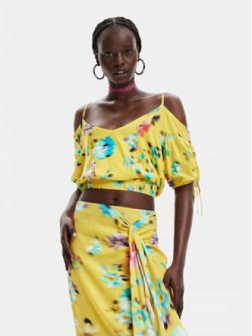 Desigual Блузка 23SWBW20 Жовтий Regular Fit Desigual Блузка 23SWBW20 Жовтий Regular Fit