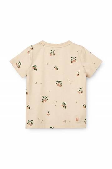 Детская хлопковая футболка Liewood Apia Baby Printed Shortsleeve T-shirt цвет розовый узорная Детская хлопковая футболка Liewood Apia Baby Printed Shortsleeve T-shirt цвет розовый узорная