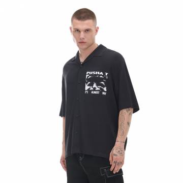 Cropp - Сорочка з принтом Pusha T. - чорний