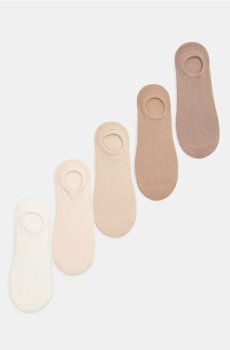 Короткі шкарпетки, 5 пар - бежевий