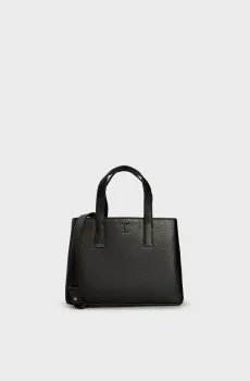 Женская черная сумка CK PLAQUE SMALL TOTE Черный ONESIZE Calvin Klein K60K612781