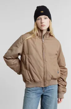 Женская бежевая куртка Bomber Transitional wmn Бежевый M G-Star RAW D25198,C935