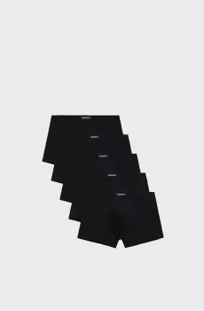 Мужские черные боксеры (5 шт) Черный XL Atlantic 5BMH-007