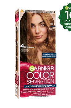 Стойкая крем-краска для волос Garnier Color Sensation HL1 Ванильный шатен, 110 мл