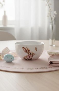 Великодня миска з принтом зайчика - різнобарвний