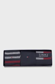 Мужские темно-синие носки (3 пары) GIFTBOX Синий 39-42 Tommy Hilfiger 701235376
