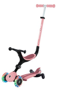 Самокат Globber Go up active lights 360 пастельно-рожевий (749-310)