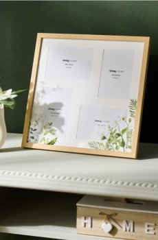 Фоторамка на 4 фото з рослинним мотивом - зелений