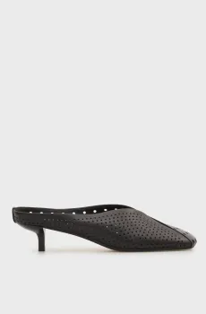 Женские черные кожаные мюли Amalfi Черный 39 PRPY PRSDS26224W