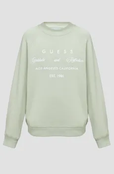 Женский мятный свитшот Ментоловый XS Guess W3YQ06.K9Z21;G8CR