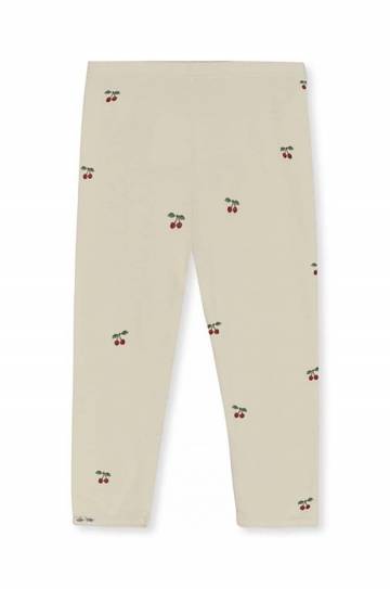 Детские хлопковые леггинсы Konges Sløjd LEGGINS GOTS цвет розовый с узором