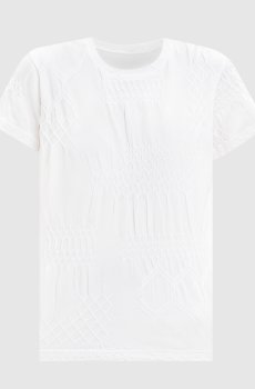 Белая футболка Smocking JQ