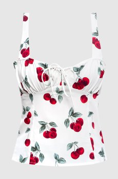 Белый топ в принт