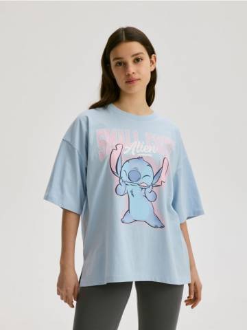 Reserved - GIRLS` T-SHIRT - блідо-блакитний - 832GB-05X Reserved - GIRLS` T-SHIRT - блідо-блакитний - 832GB-05X