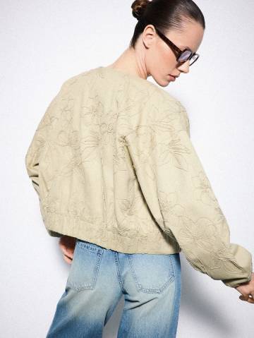 Mohito - Куртка з вишивкою - оливковий - 32