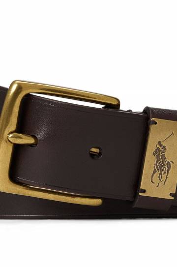 Кожаный ремень Polo Ralph Lauren мужской цвет коричневый 405931712 Кожаный ремень Polo Ralph Lauren мужской цвет коричневый 405931712