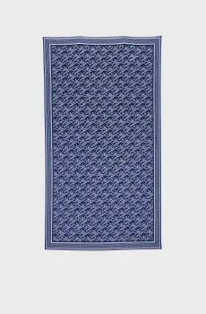 Темно-синее полотенце с узором SCRIPT Синий ONESIZE Tommy Hilfiger UU0UU00115
