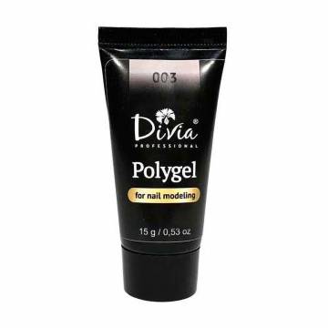 Полигель для наращивания ногтей Divia Polygel 003, 15 г Полигель для наращивания ногтей Divia Polygel 003, 15 г
