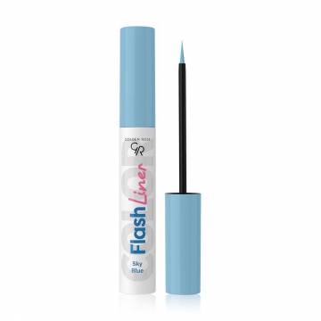 Жидкая подводка для глаз Golden Rose Flash Liner Colored Eyeliner 103 Sky Blue, 3.5 мл Жидкая подводка для глаз Golden Rose Flash Liner Colored Eyeliner 103 Sky Blue, 3.5 мл