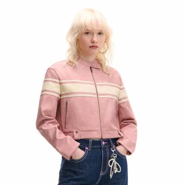 Cropp - Байкерська куртка зі штучної шкіри - рожевий Cropp - Байкерська куртка зі штучної шкіри - рожевий
