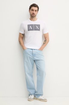 Хлопковая футболка Armani Exchange