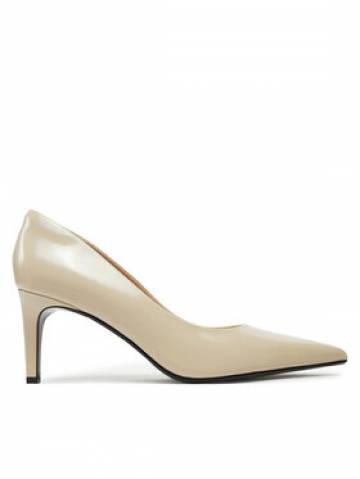 Calvin Klein Туфлі на шпильці Heel Pump 70 - Brush L HW0HW02446 Бежевий Calvin Klein Туфлі на шпильці Heel Pump 70 - Brush L HW0HW02446 Бежевий