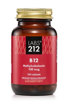 Витамин B12 Метилкобаламин Labs212 B12 Methylcobalamin, 100 мкг, 180 таблеток