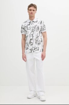 Хлопковое поло Versace Jeans Couture