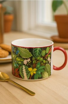 Чашка з принтом - зелений