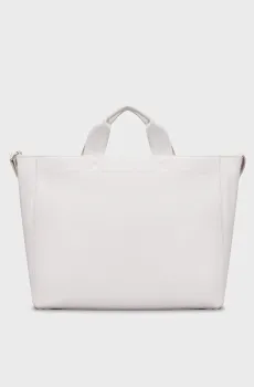 Женская белая сумка ULTRALIGHT SLIM TOTE34 PU Белый ONESIZE Calvin Klein K60K612230