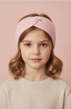 Пов’язка на голову - пастельний рожевий