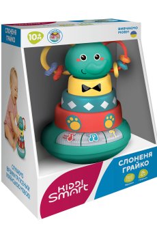 Интерактивная игрушка Kiddi Smart Слоненок Грайко, 14*17.5 см, от 10 месяцев (1305-UK)