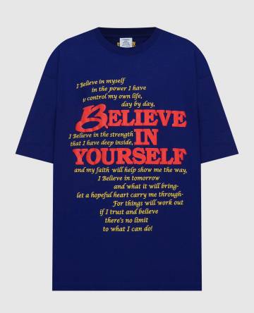 Фиолетовая футболка Believe In Yourself Фиолетовая футболка Believe In Yourself