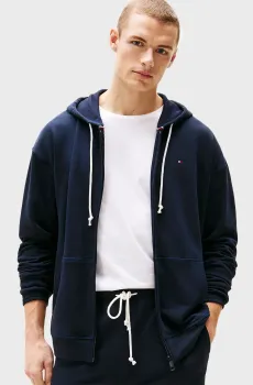 Мужское темно-синее худи FZ HOODIE Синий XL Tommy Hilfiger UM0UM03511