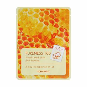 Тканевая маска для лица Tony Moly Pureness 100 Propolis Mask Sheet Skin Soothing с экстрактом прополиса, 21 мл Тканевая маска для лица Tony Moly Pureness 100 Propolis Mask Sheet Skin Soothing с экстрактом прополиса, 21 мл