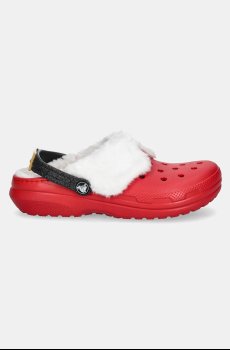 Детские шлепанцы Crocs CLASSIC LINED SANTA CLOG
