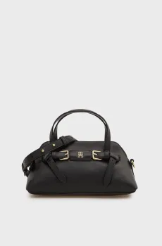 Женская черная сумка BUCKLE MINI TOTE Черный ONESIZE Tommy Hilfiger AW0AW19034
