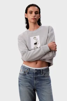 Женский светло-серый свитшот CLASSIC KATE Серый XS Calvin Klein LV040494WF