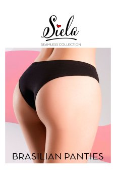 Трусы бразилиана женские Siela Brasilian Briefs черные, размер L/XL