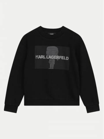 Karl Lagerfeld Kids Світшот Z30242 S Чорний Regular Fit Karl Lagerfeld Kids Світшот Z30242 S Чорний Regular Fit